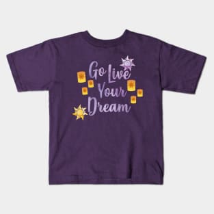 Go Live Your Dream Tangled Kids T-Shirt